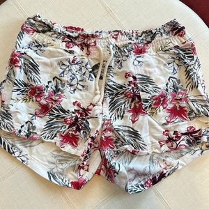 2 for $10: Floral Linen Shorts